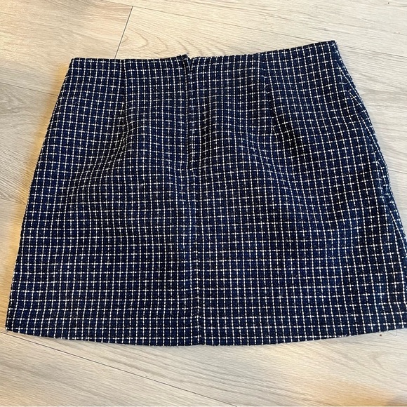 New Lily Pulitzer Adler Mini Skirt Low Tide Navy Fantasy Checkerboard 16 - Picture 6 of 6